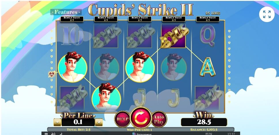 Cupid's Strike 2 Slot Graphics Canada
