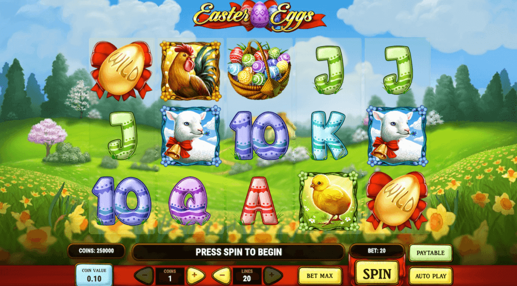Easter Eggs online slot Play'n Go Canada main