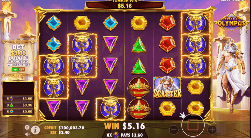 Gates of Olympus online canada slot  tumble feature