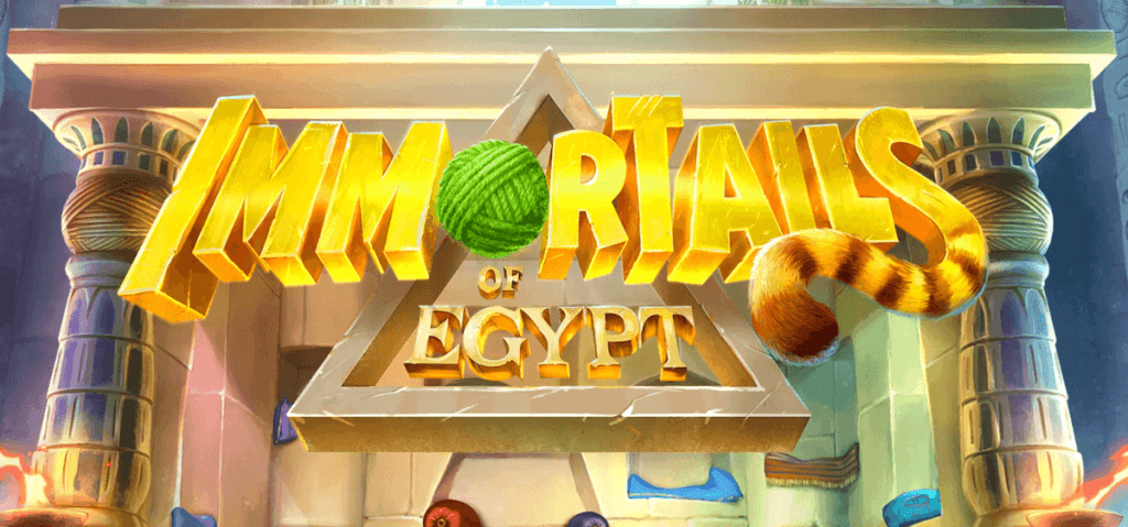 Immortails of Egypt play'n go online canada slot logo