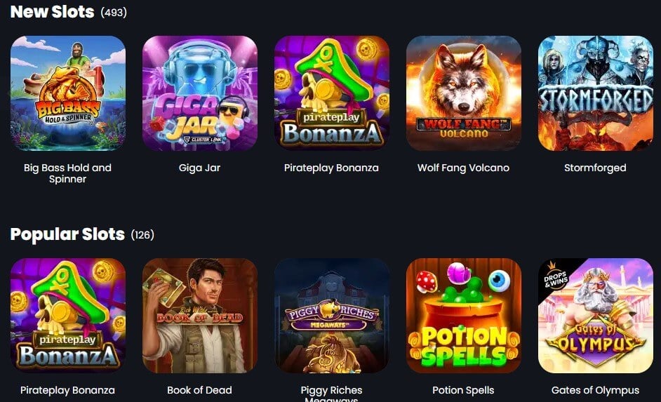 PiratePlay Bitcoin Casino Home page