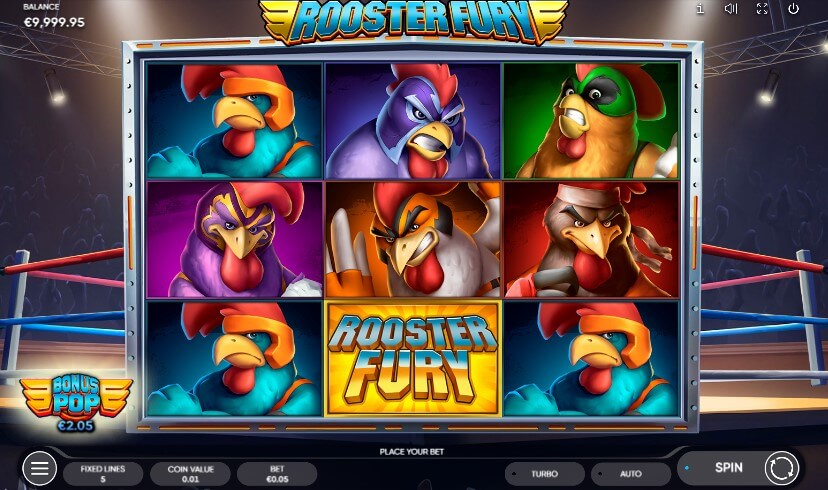 Rooster Fury Slot by Endorphina Canada 