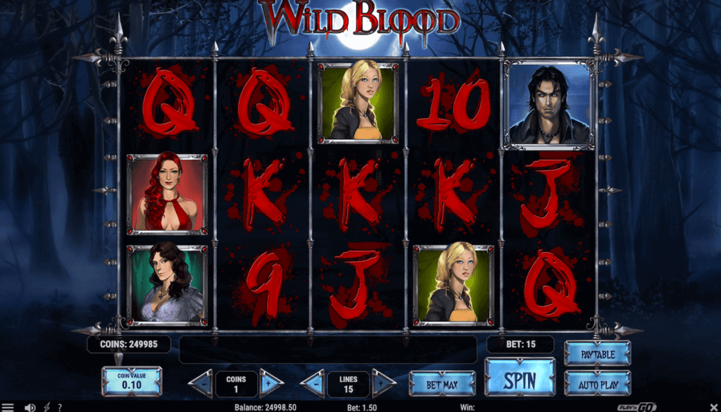 Wild Blood online canada slot play n go home reels