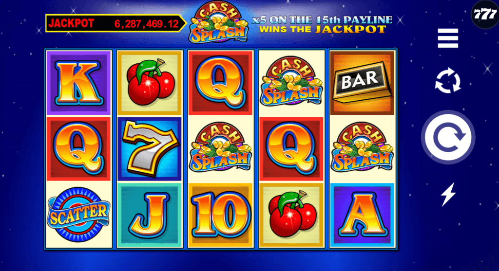 cash splash progressive jackpot slots canada casino