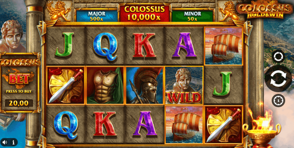 colossus hold and win theme slot review canada casino 