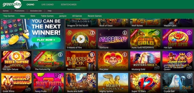 Greenplay Casino games