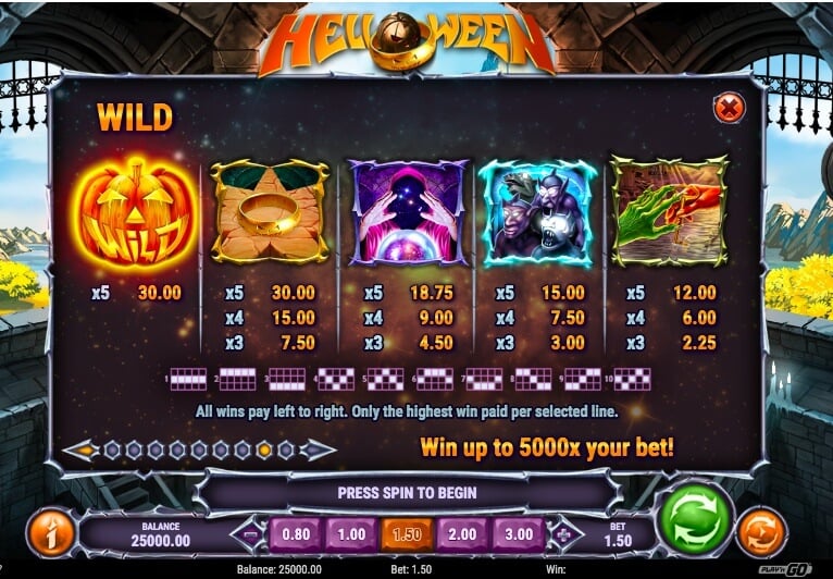 Helloween slot review play n go