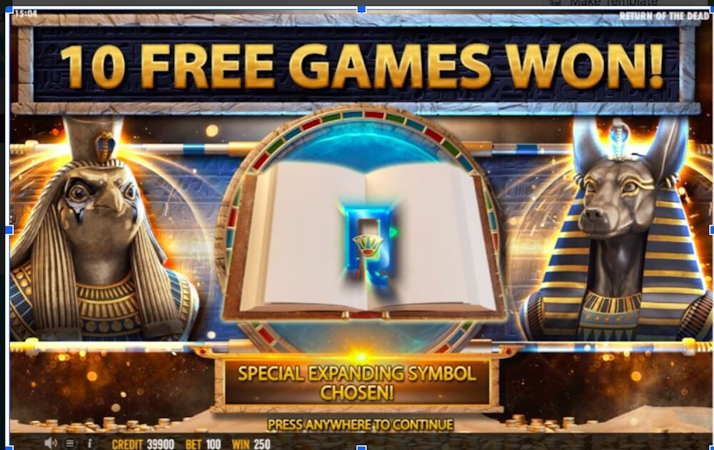 return of the dead free spins