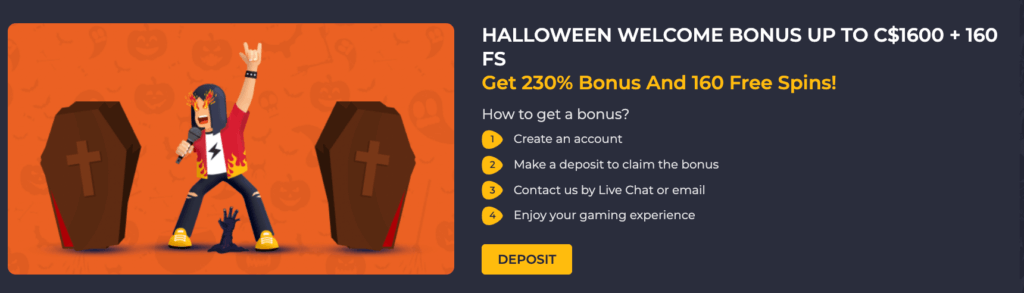 rolling slots halloween welcome offer halloween promotions canada casinos