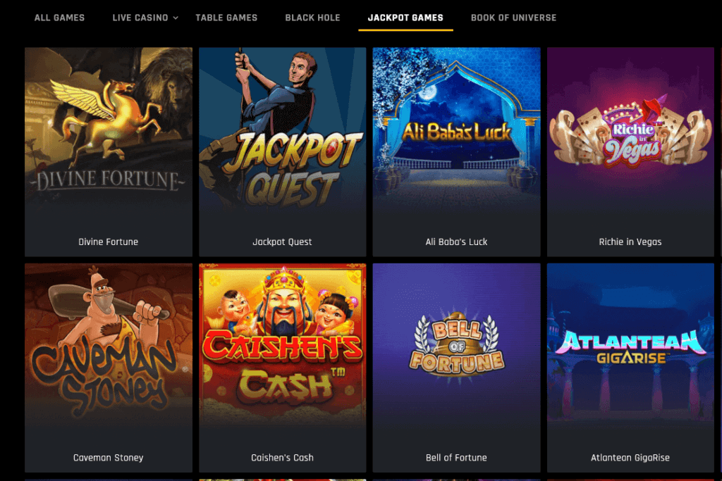 jackpot slot games casino universe canada